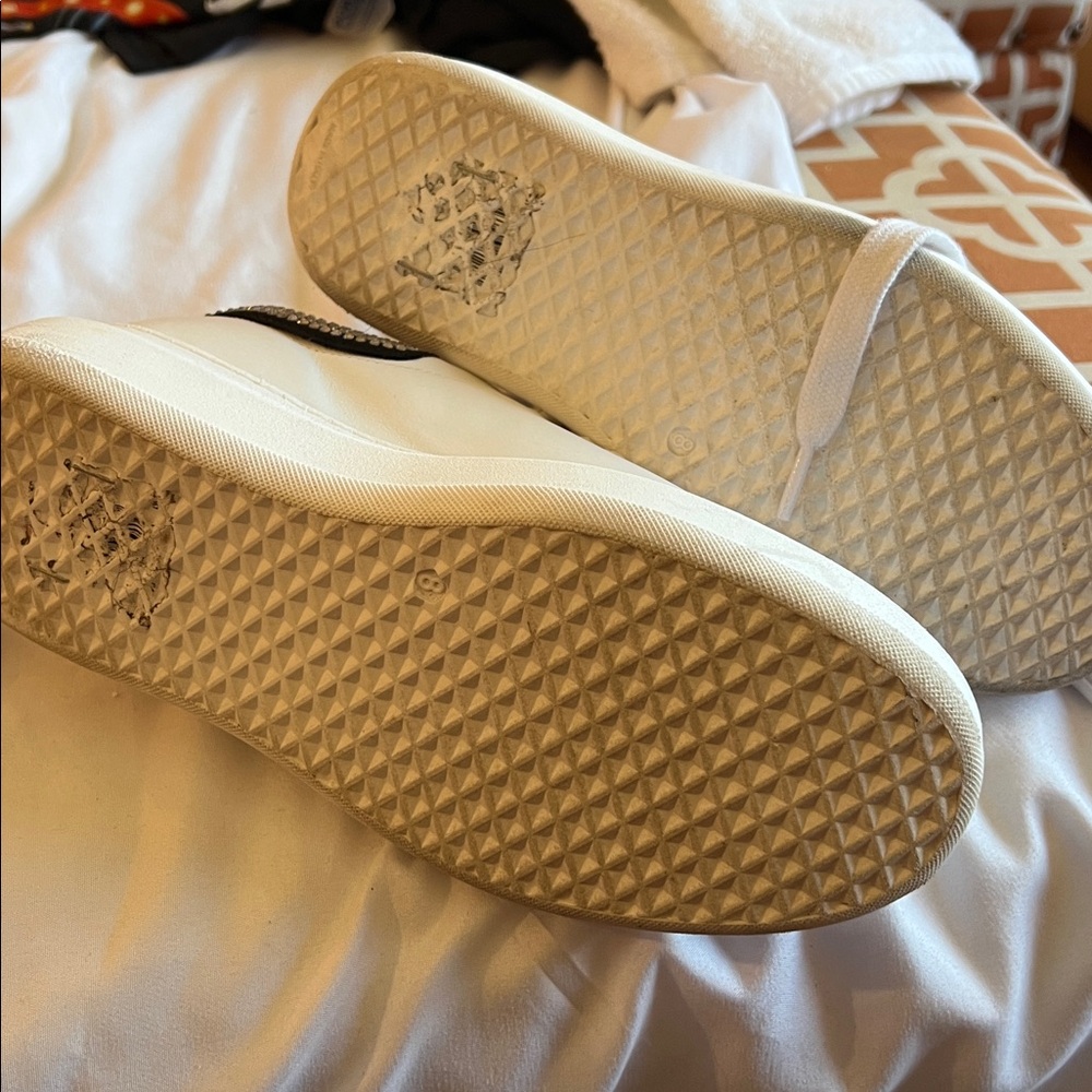 Valentino Women's White Sneakers with Black and Silver Accents - Picture 6 of 13